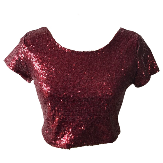 Cropped Top Paillette