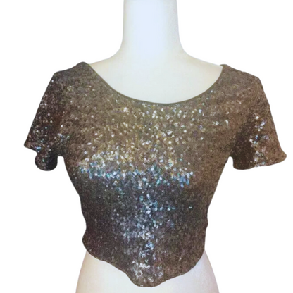 Cropped Top Paillette
