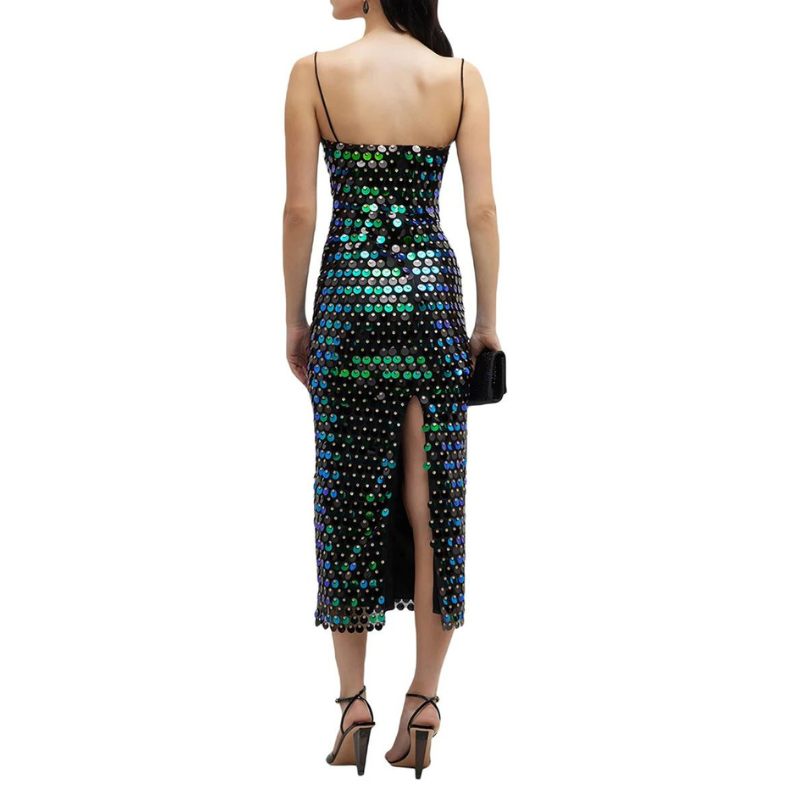 Sommerkleid mit großen Pailletten