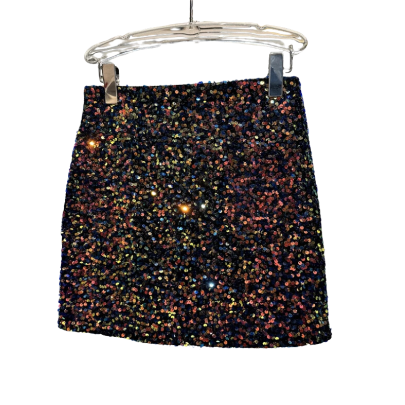 Kurzer Paillettenrock