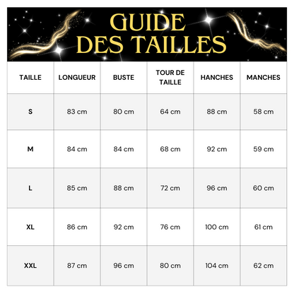 Offene silberne Robe