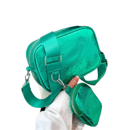 Silber-Goldene Damen-Umhängetasche