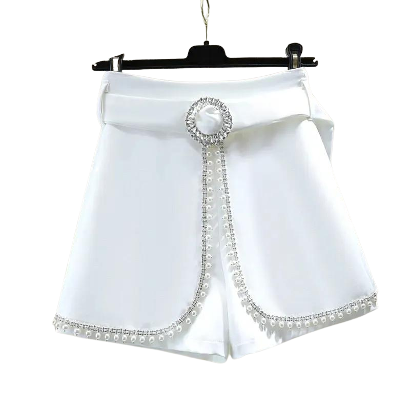 Kurze Strass-Perlen mit Gürtel