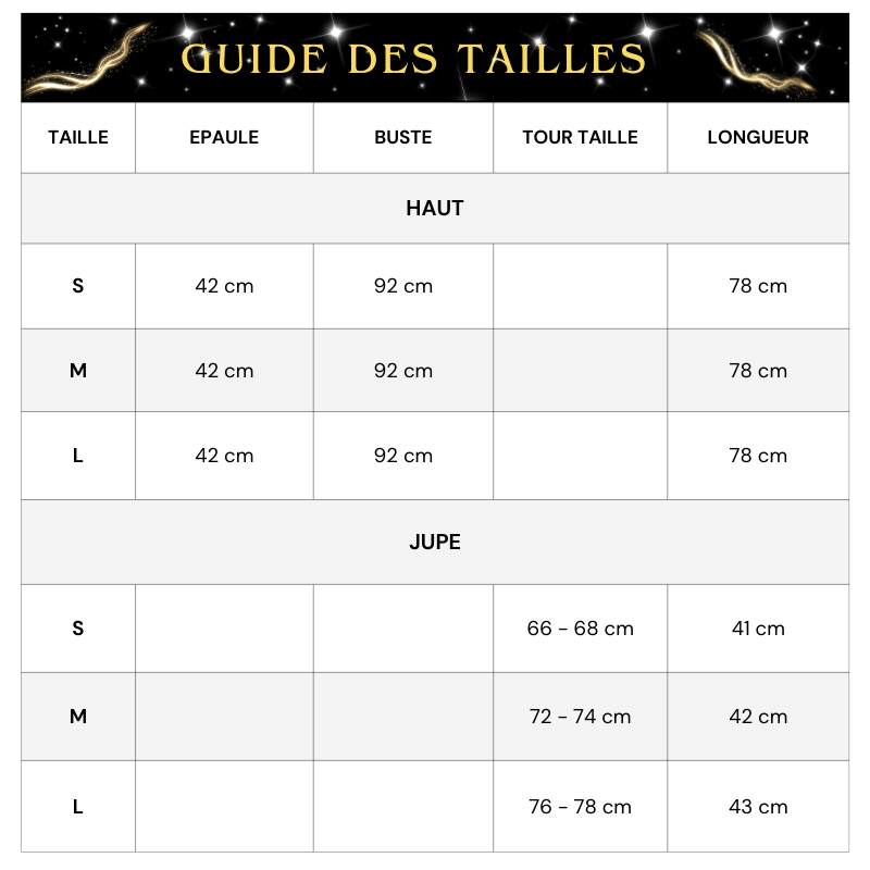 T-Shirt und Rock Set mit Strass