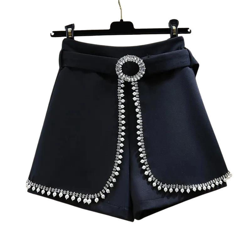 Kurze Strass-Perlen mit Gürtel