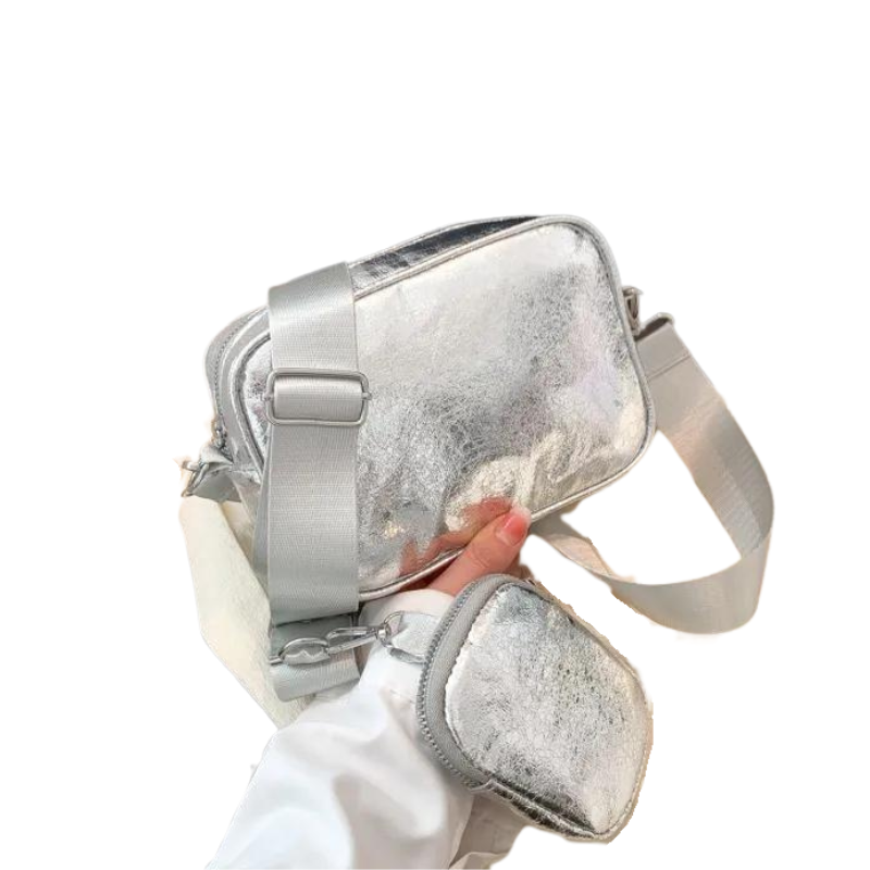 Silber-Goldene Damen-Umhängetasche