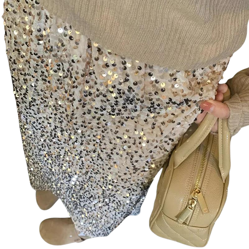 Rock mit Pailletten Fischschwanz