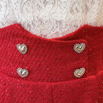 Kurze Pailletten Damen Vintage