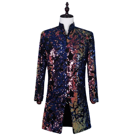 Dreiviertel-Pailletten-Jacke für Herren