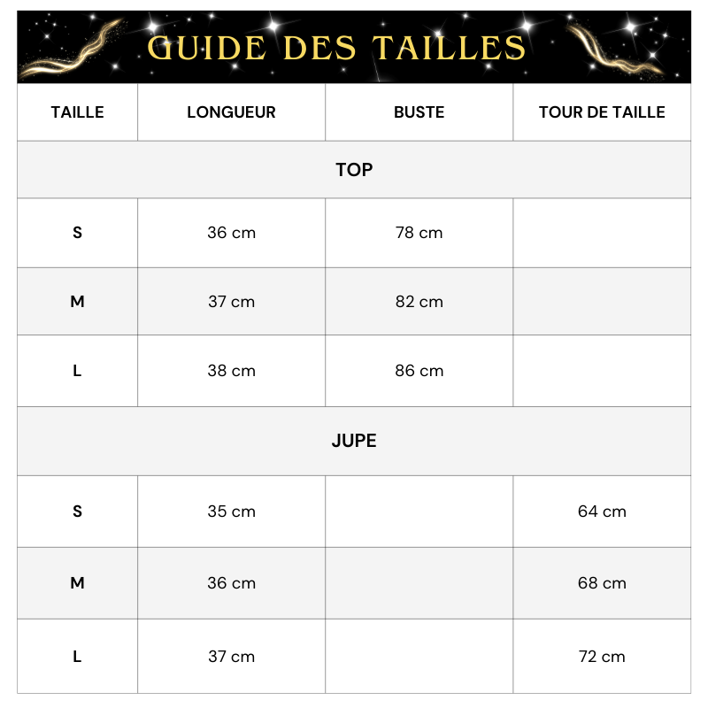 Top- und Rock-Set mit Federn und Pailletten