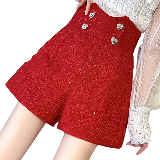 Kurze Pailletten Damen Vintage
