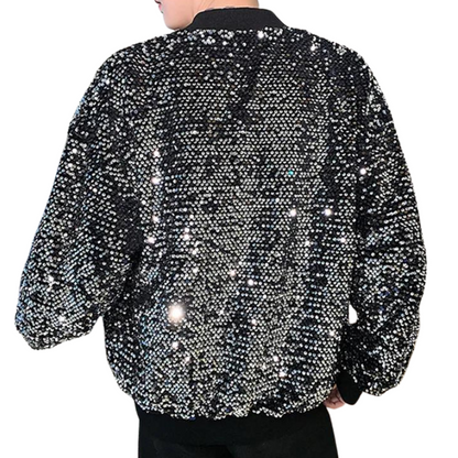 Bomberjacke mit Pailletten für Herren