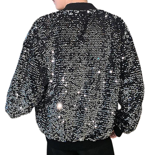 Bomberjacke mit Pailletten für Herren