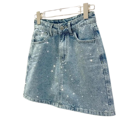 Jeansrock mit Strass