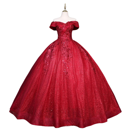 Bal Rosa Pailletten Kleid