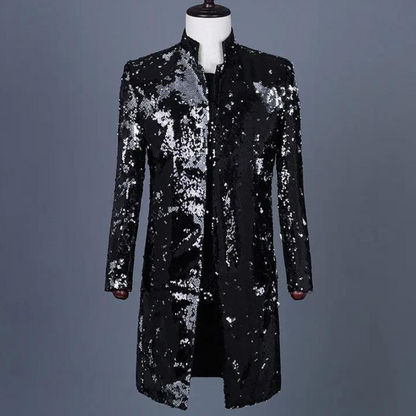 Dreiviertel-Pailletten-Jacke für Herren