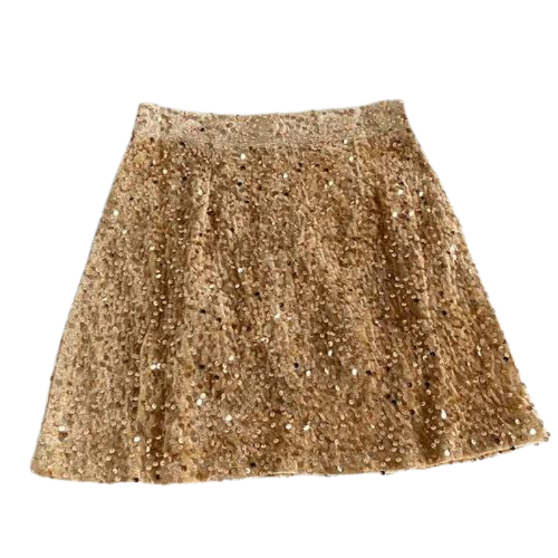Kurzer Paillettenrock