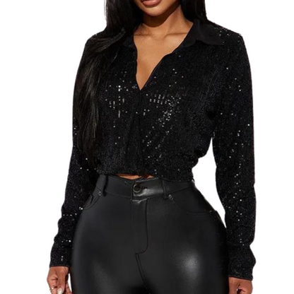 Croc-Top Chemise Pailletten