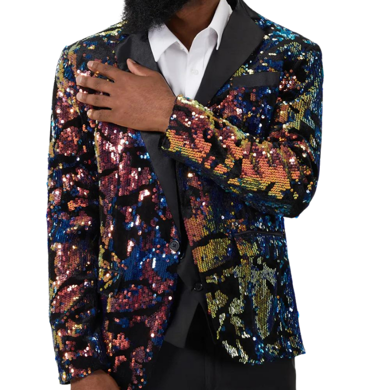 Herren-Kostüm mit Pailletten