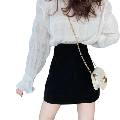 Schwarzer Glitzerrock