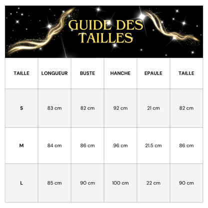 Silberne Kunstlederrobe