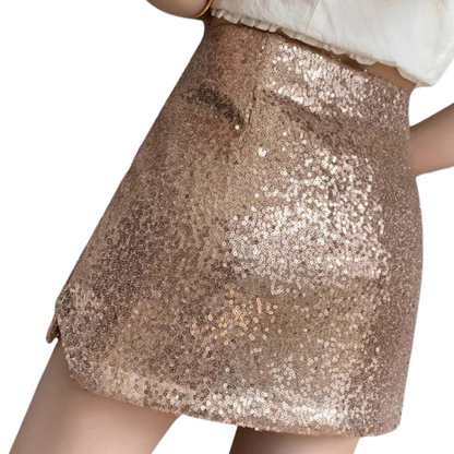 Kurzer Paillettenrock