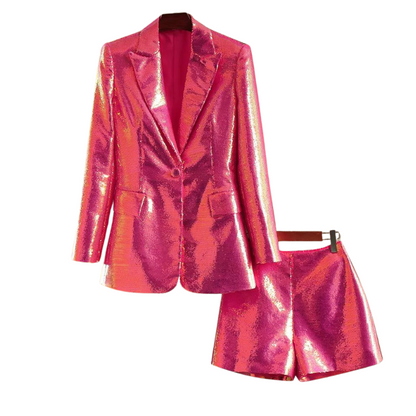 Paillettenkostüm mit Shorts