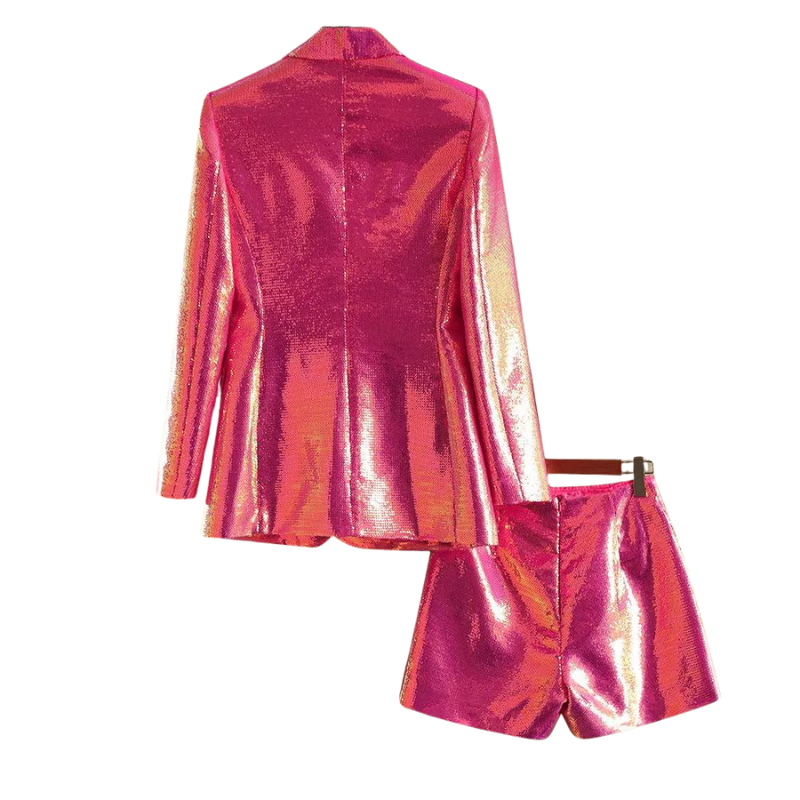 Paillettenkostüm mit Shorts
