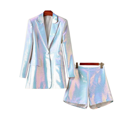 Paillettenkostüm mit Shorts