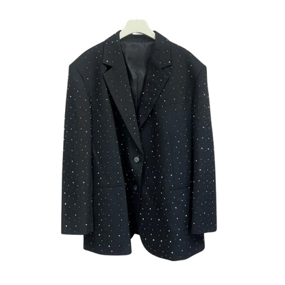 Verkleidung und Shorts mit Strass in Schwarz