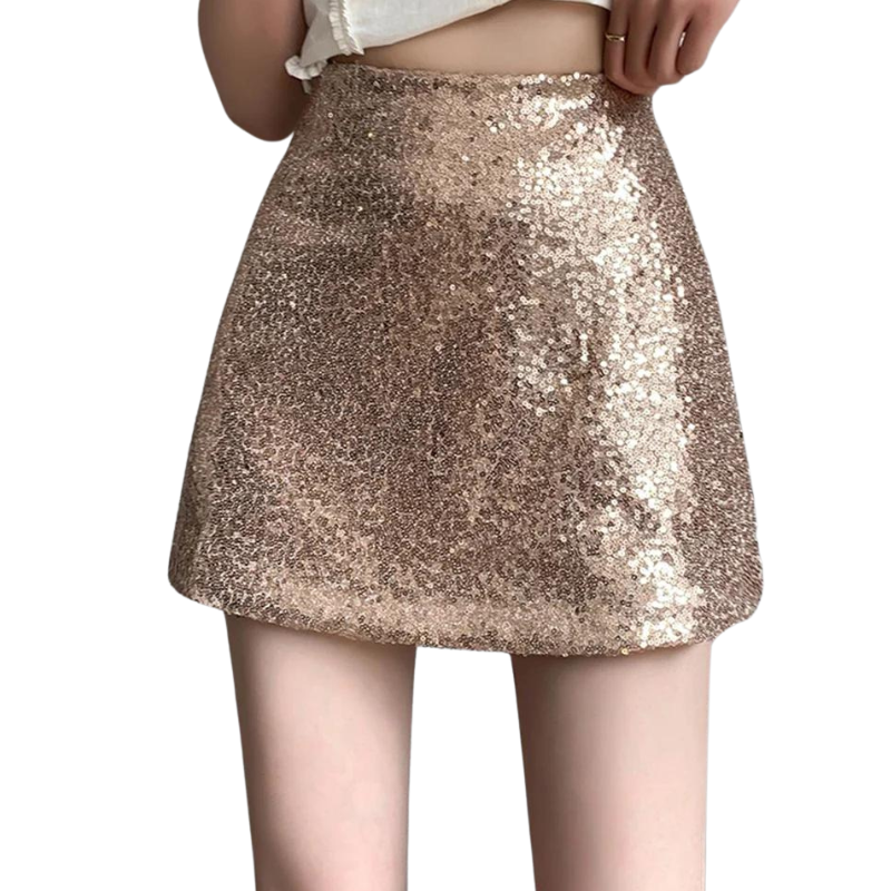 Kurzer Paillettenrock