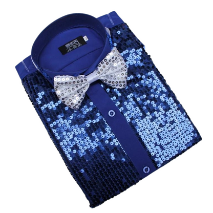 Herren Glitzerhemd