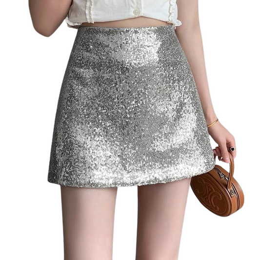 Kurzer Paillettenrock