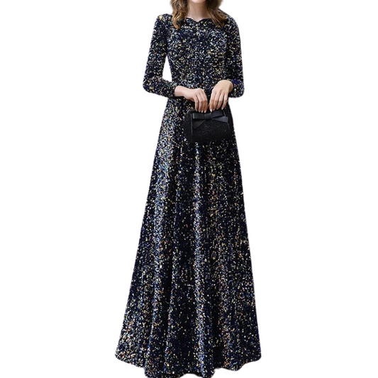 Schwarzes Pailletten Kleid
