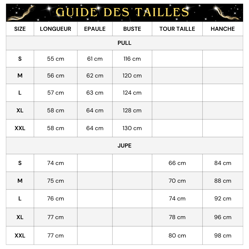 Rock und Strickpullover Set mit Strass