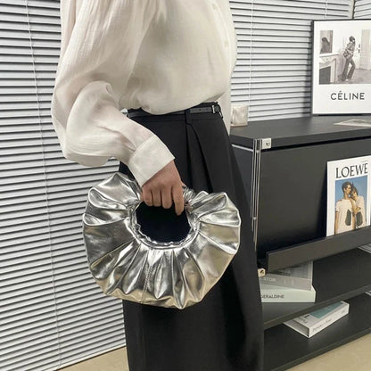 Faltiger Silberbeutel