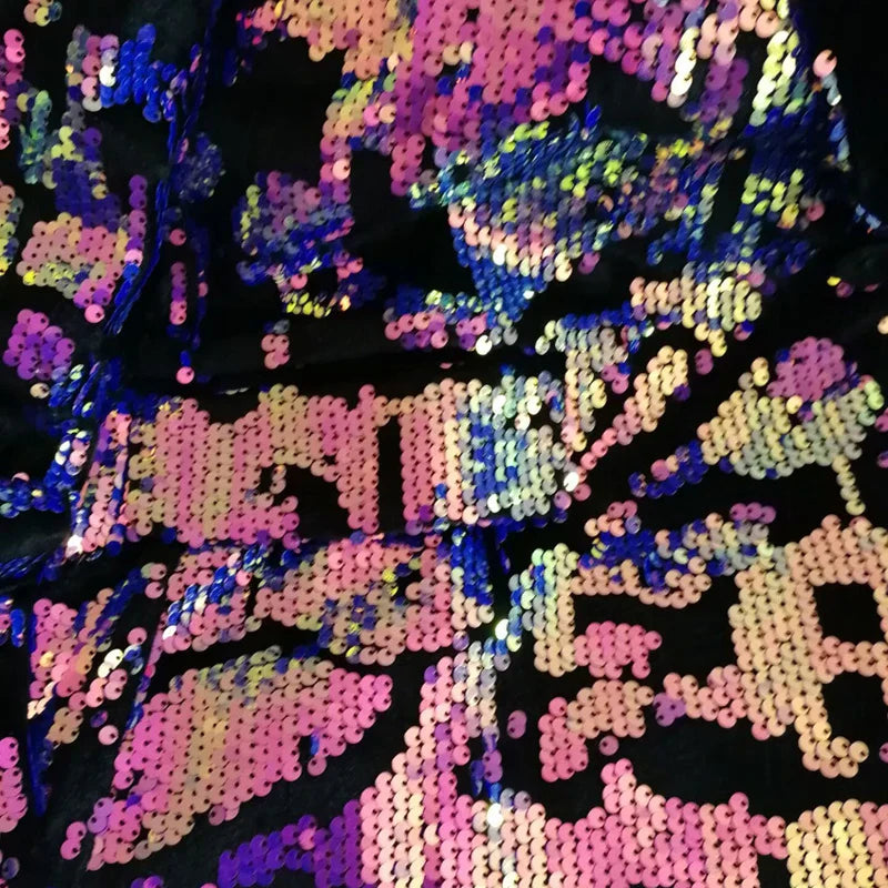 Herren Paillettenkostüm Set