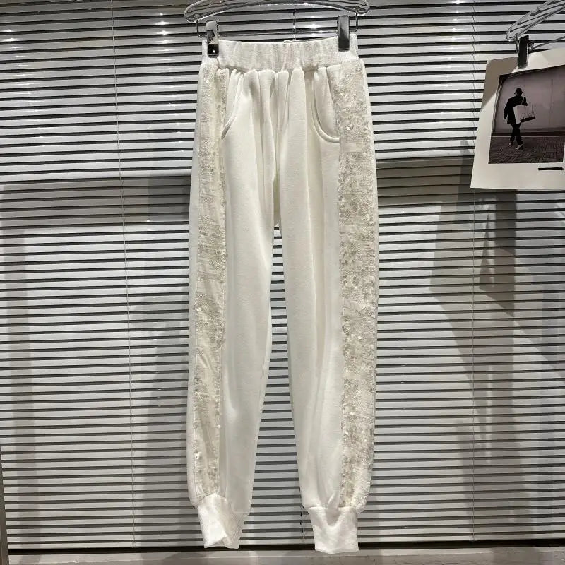 Jogging-Set mit Pailletten und Jacke