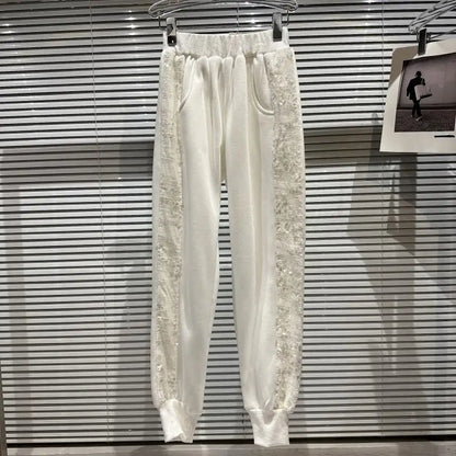 Jogging-Set mit Pailletten und Jacke