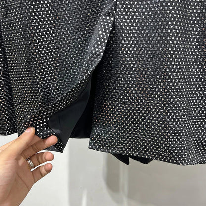 Herren Kostümjacke mit schwarzen Pailletten