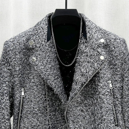 Herren Wolljacke mit Pailletten