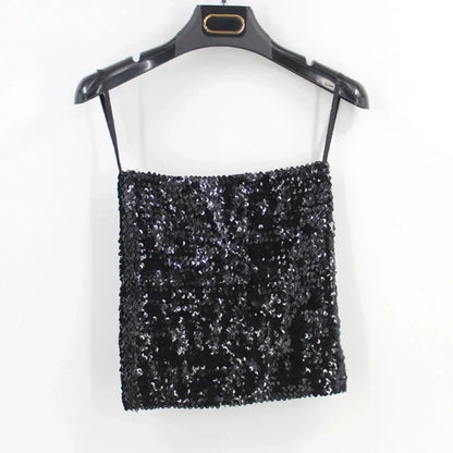 Top Pailletten Damen