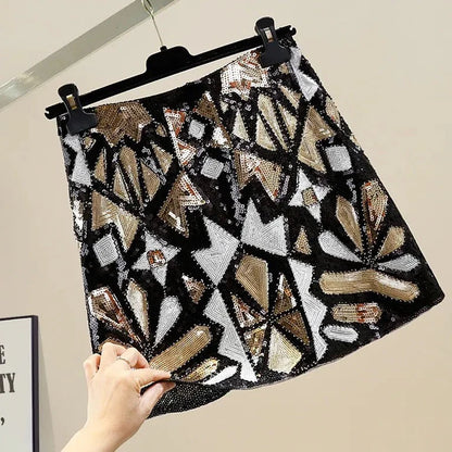 Retro Paillettenrock