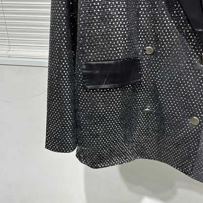 Herren Kostümjacke mit schwarzen Pailletten