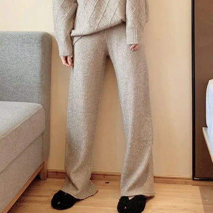 Damen Wollpaillettenhose