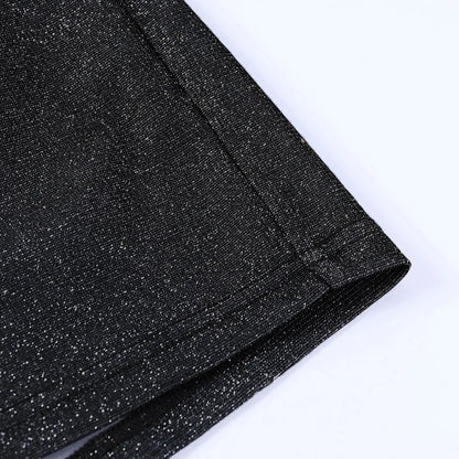 Kleid mit Pailletten und Basisschnitt in Bénitier-Form