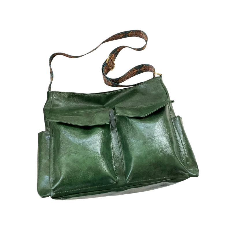 Silberner Sac mit Mehreren Taschen