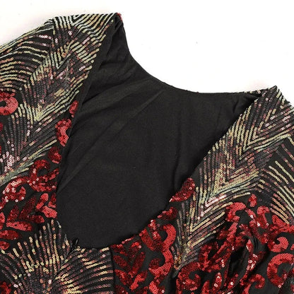 Robe Longue Paillette Elégante