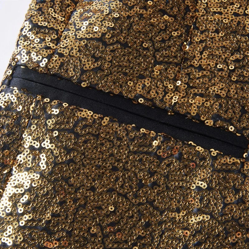 Anzugjacke mit Pailletten-Hose im Farbverlauf für Herren