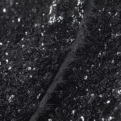 Mini Schwarz Pailletten Rock